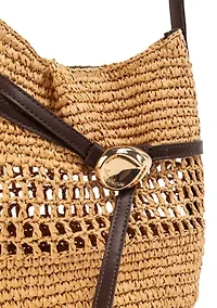 Bex Raffia Crossbody Bag 