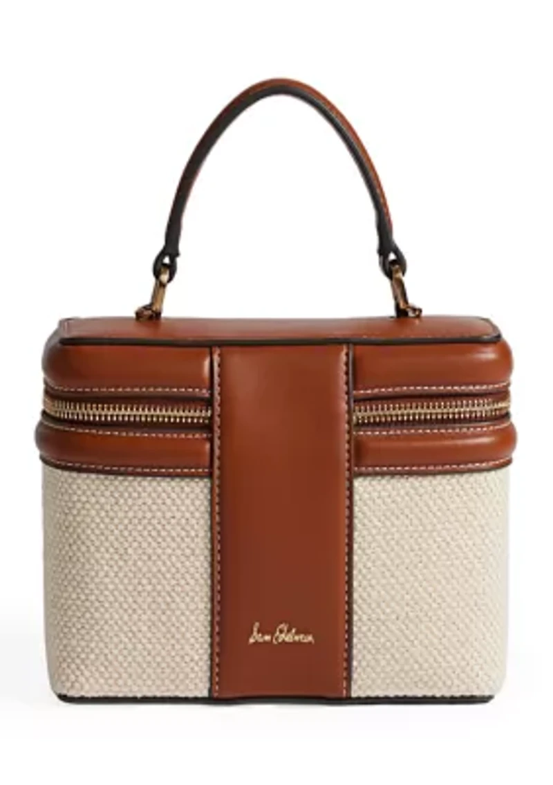 Paige Train Case Crossbody Canvas