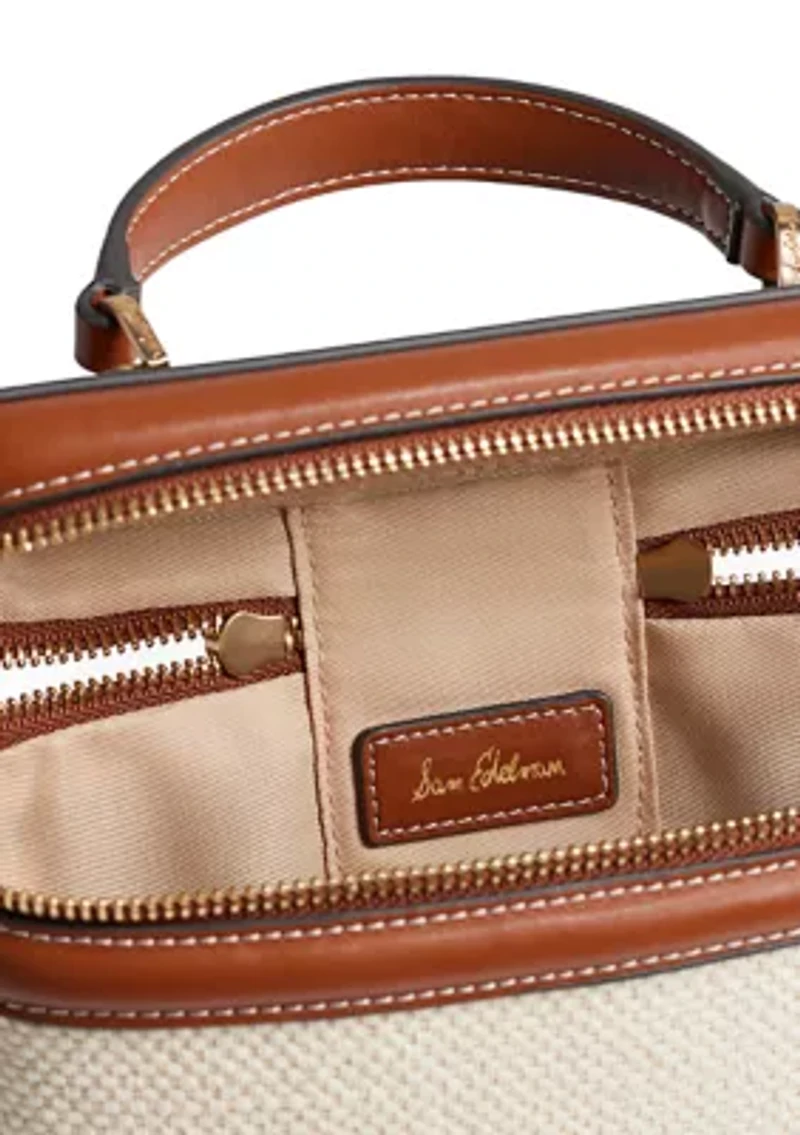 Paige Train Case Crossbody Canvas