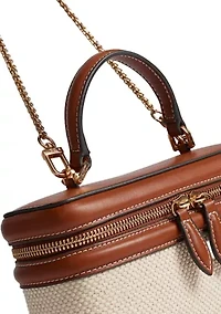 Paige Train Case Crossbody Canvas