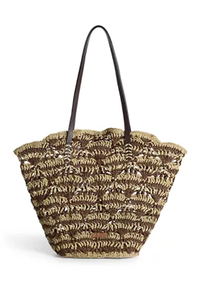 Layla Natural Raffia Tote Bag