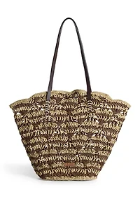 Layla Natural Raffia Tote Bag