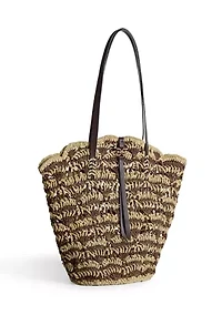 Layla Natural Raffia Tote Bag