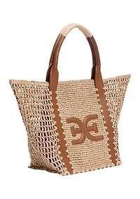 Marley Raffia Collapsible Tote Bag