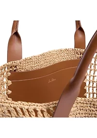 Marley Raffia Collapsible Tote Bag