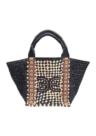 Marley Raffia Collapsible Small Tote Bag