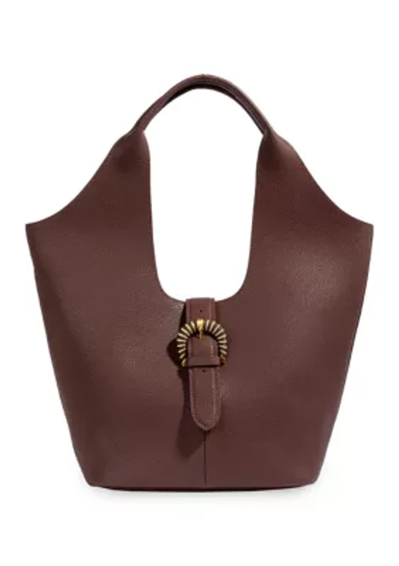Lucy Leather Buckle Tote