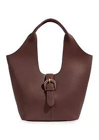 Lucy Leather Buckle Tote