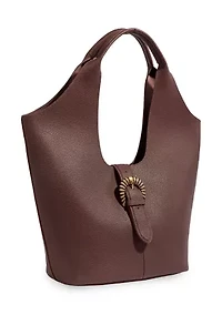 Lucy Leather Buckle Tote