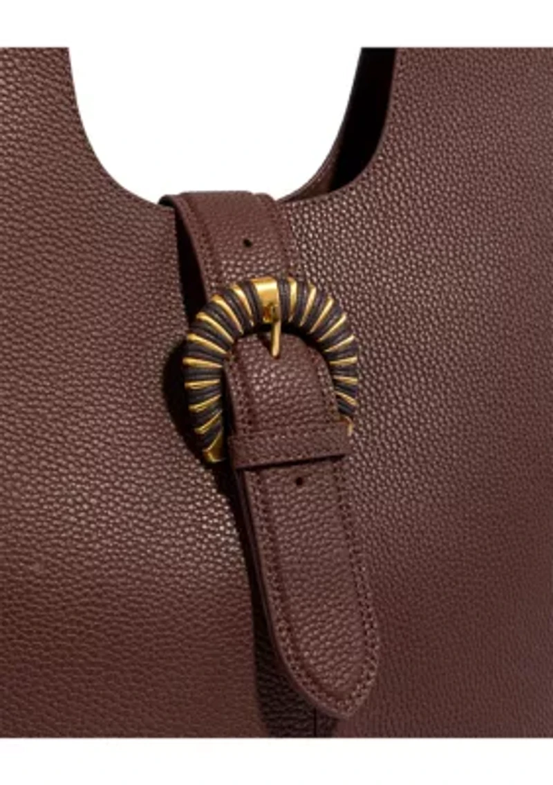 Lucy Leather Buckle Tote