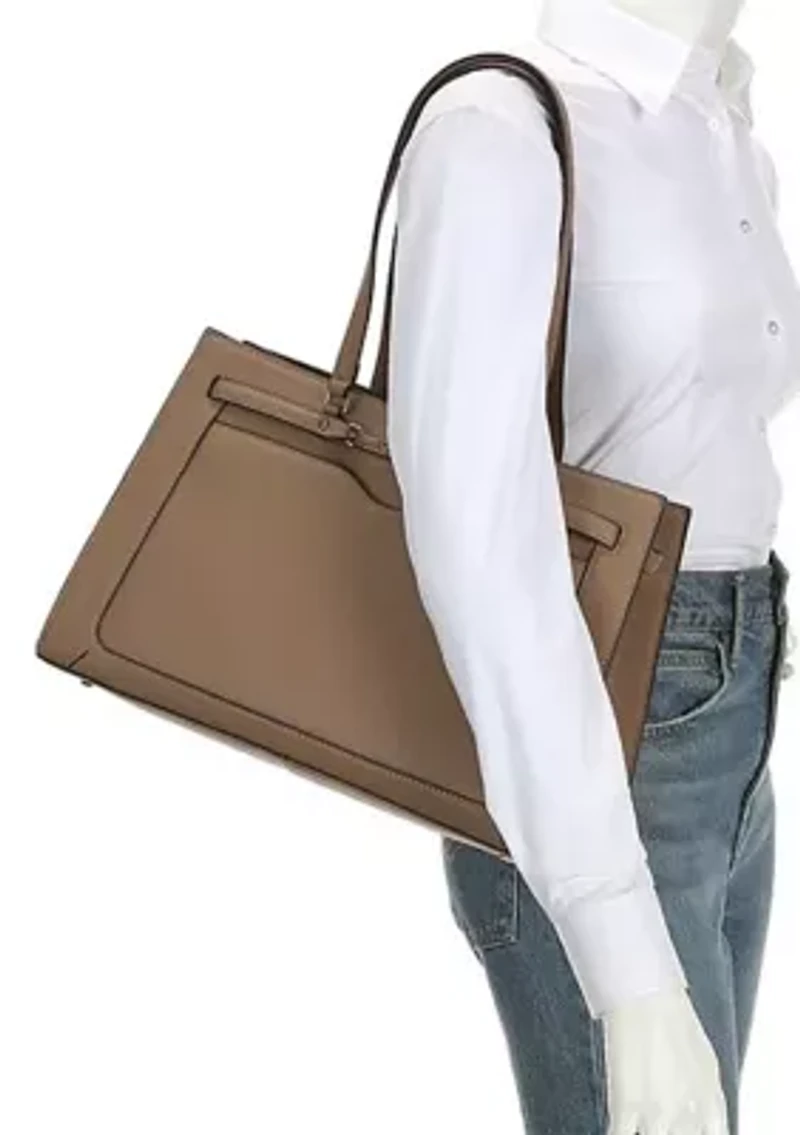 Loraine Box Tote Saffiano Bag