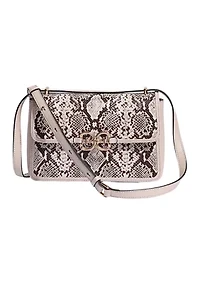 Christy Convertible Snake Printed Shoulder Bag