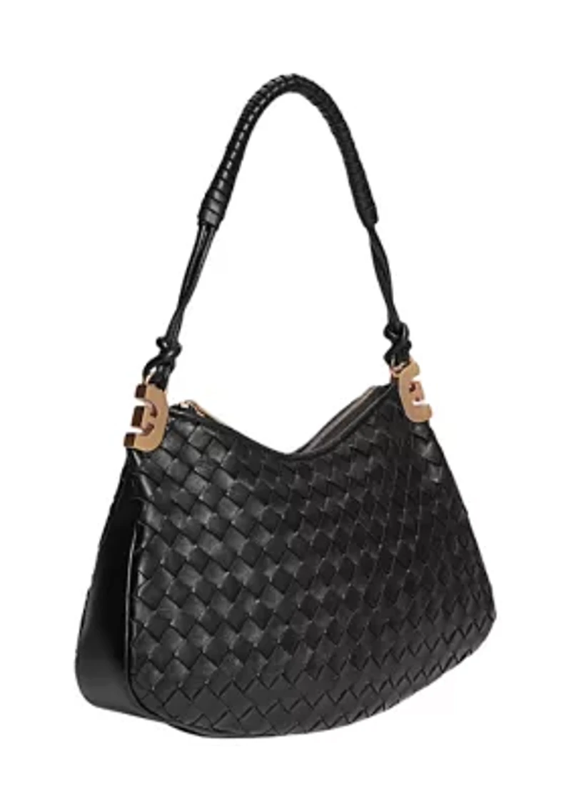 Christy Woven Shoulder Bag