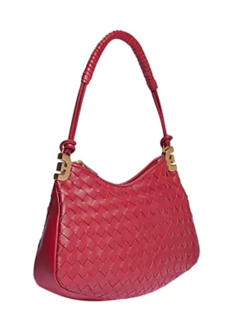 Christy Woven Shoulder Bag 