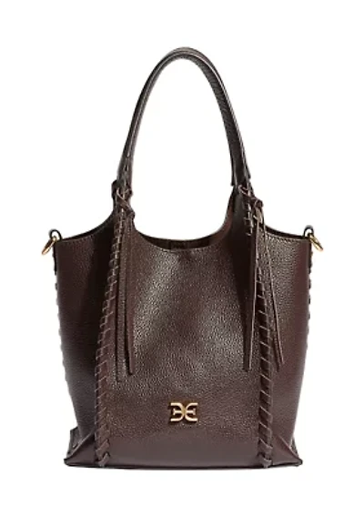 Sylvia Whipstitch Pebbled Leather Crossbody Bag