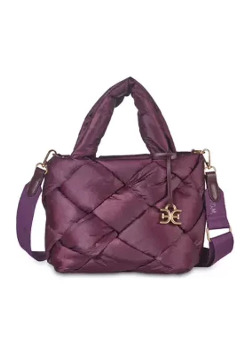 Jianna Woven Nylon Miniature Tote Bag