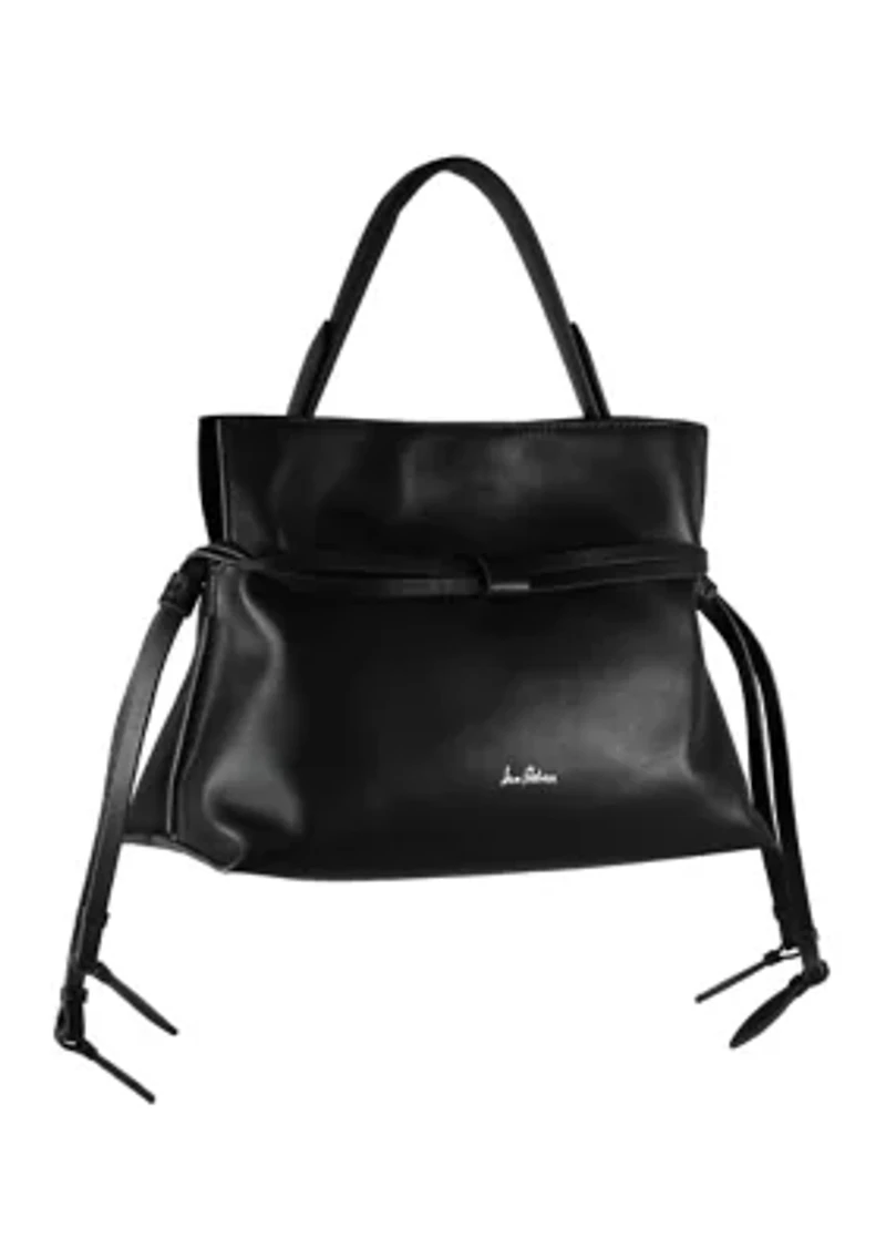 Poppy Small Smooth Leather Crossbody Tote
