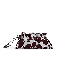  Poppy Oversized Drawstring Cow Haircalf Clutch