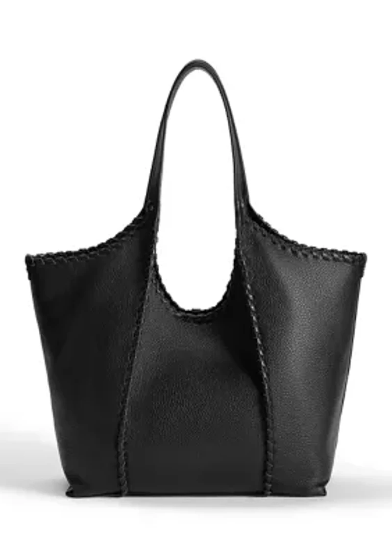 Sylvia Medium Whipstitch Expandable Tobo Bag