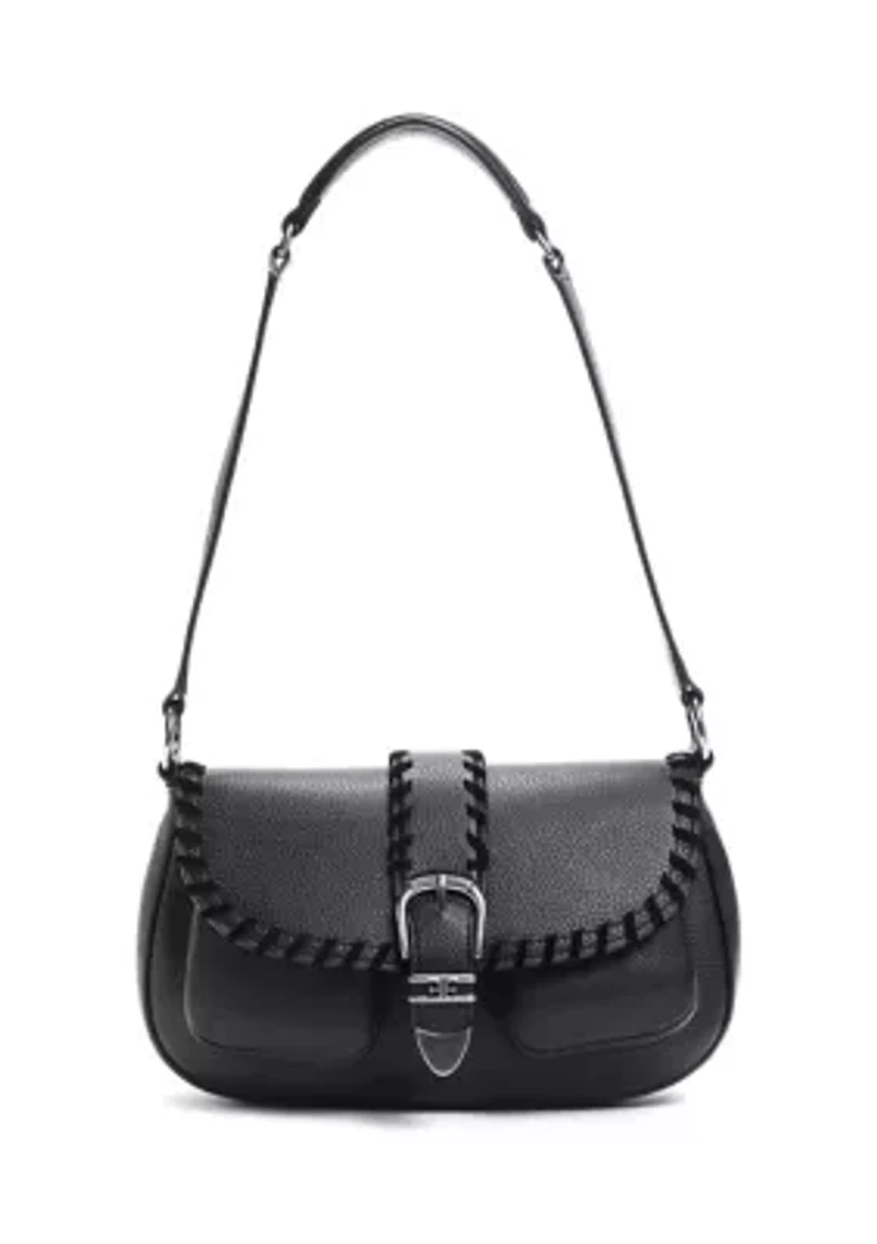 Rue Medium Shoulder Bag in Pebble Leather