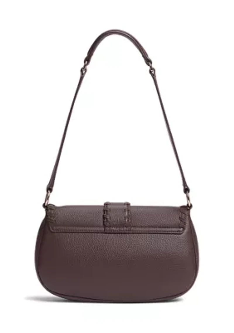 Rue Medium Shoulder Bag in Pebble Leather 