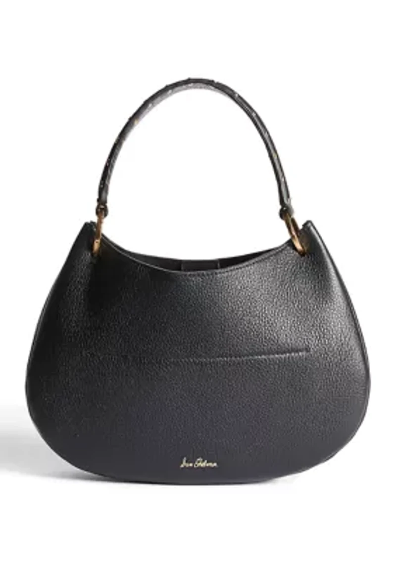 Wyatt Small Convertible Hobo Bag in Leather and Suede