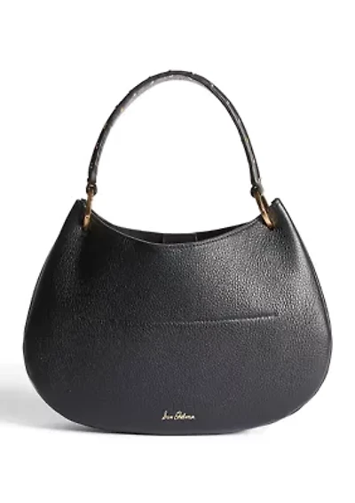 Wyatt Small Convertible Hobo Bag in Leather and Suede
