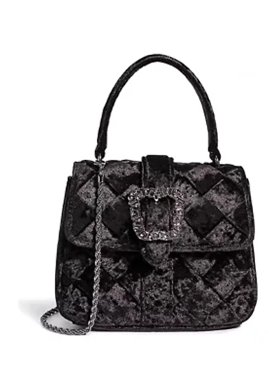 Brit Top Handle Crushed Velvet Crossbody