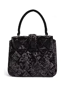 Brit Top Handle Crushed Velvet Crossbody
