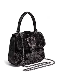 Brit Top Handle Crushed Velvet Crossbody
