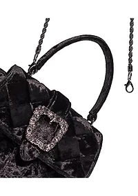 Brit Top Handle Crushed Velvet Crossbody