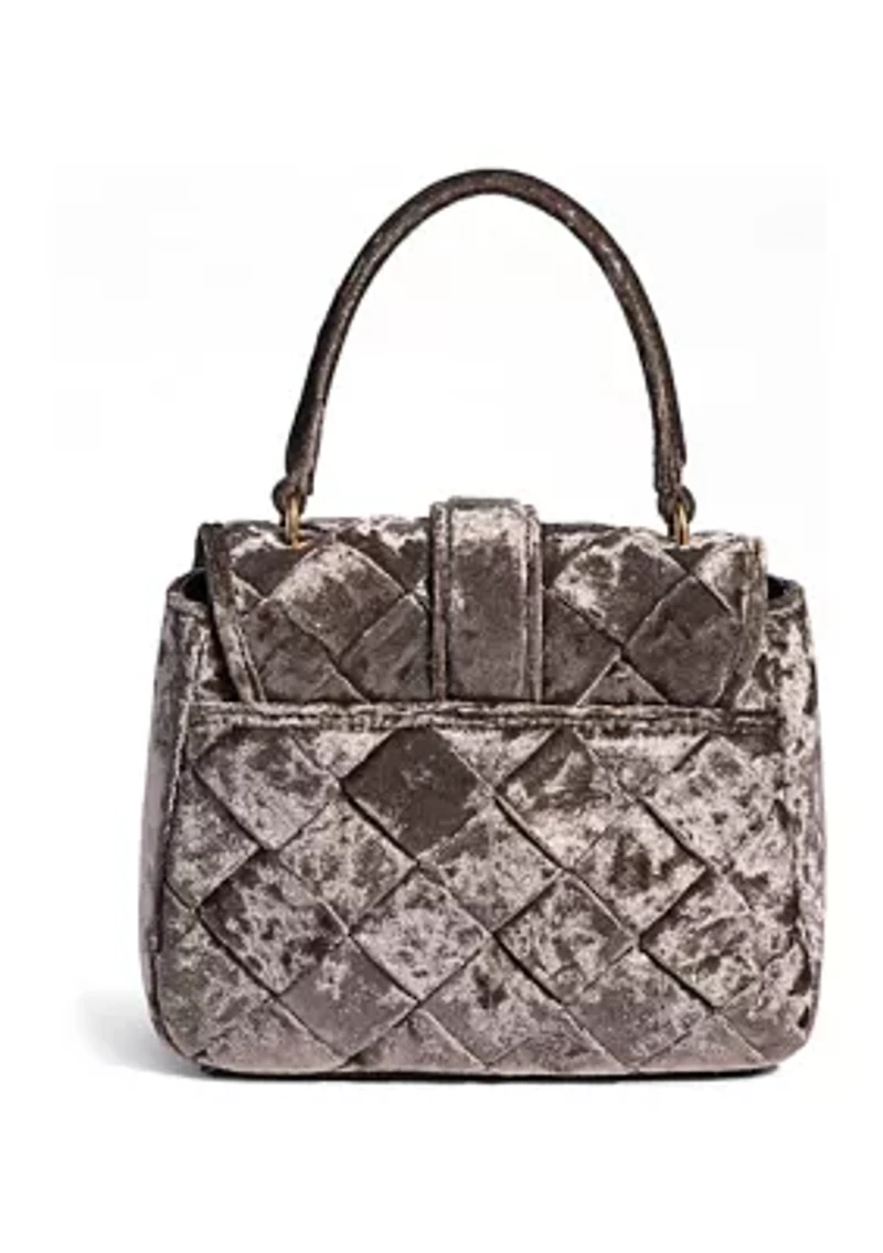 Brit Top Handle Crushed Velvet Crossbody