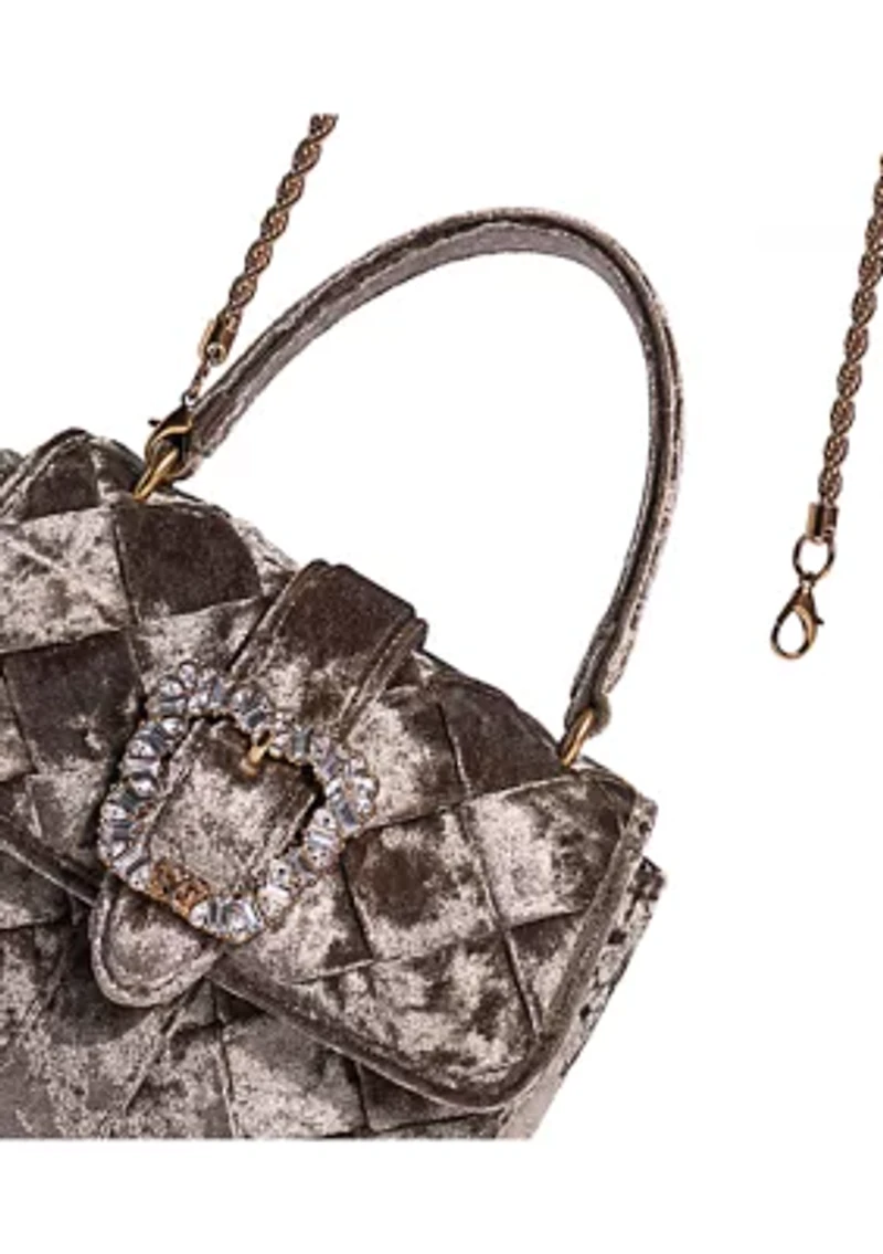 Brit Top Handle Crushed Velvet Crossbody