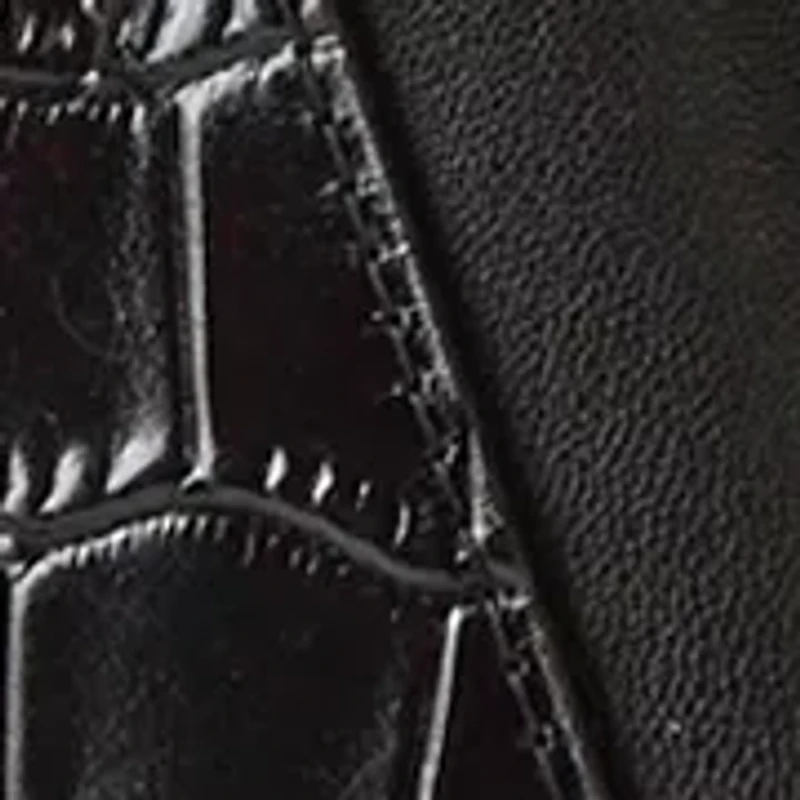 Jovee Black Crocodile Bracelet Bag