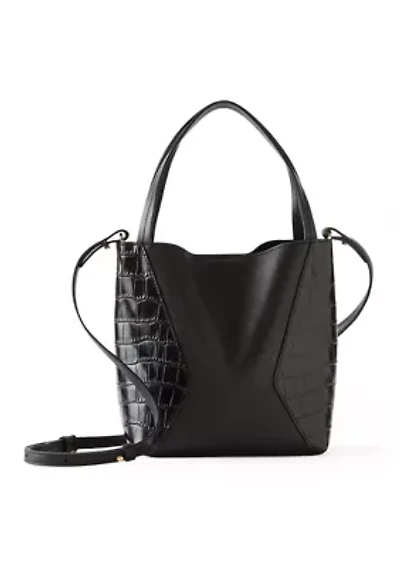 Jovee Black Crocodile Bracelet Bag