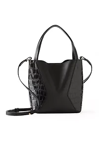 Jovee Black Crocodile Bracelet Bag