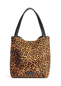 Jovee Leopard Haircalf Bracelet Bag