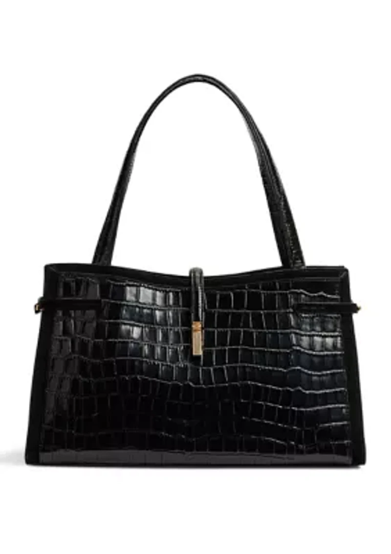 Taylin Croco Box Tote