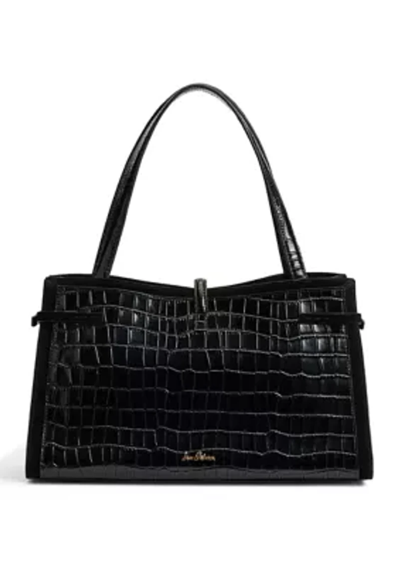 Taylin Croco Box Tote