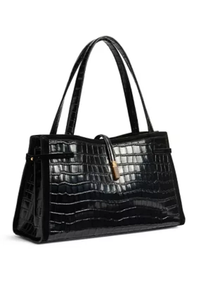 Taylin Croco Box Tote
