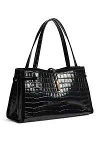Taylin Croco Box Tote