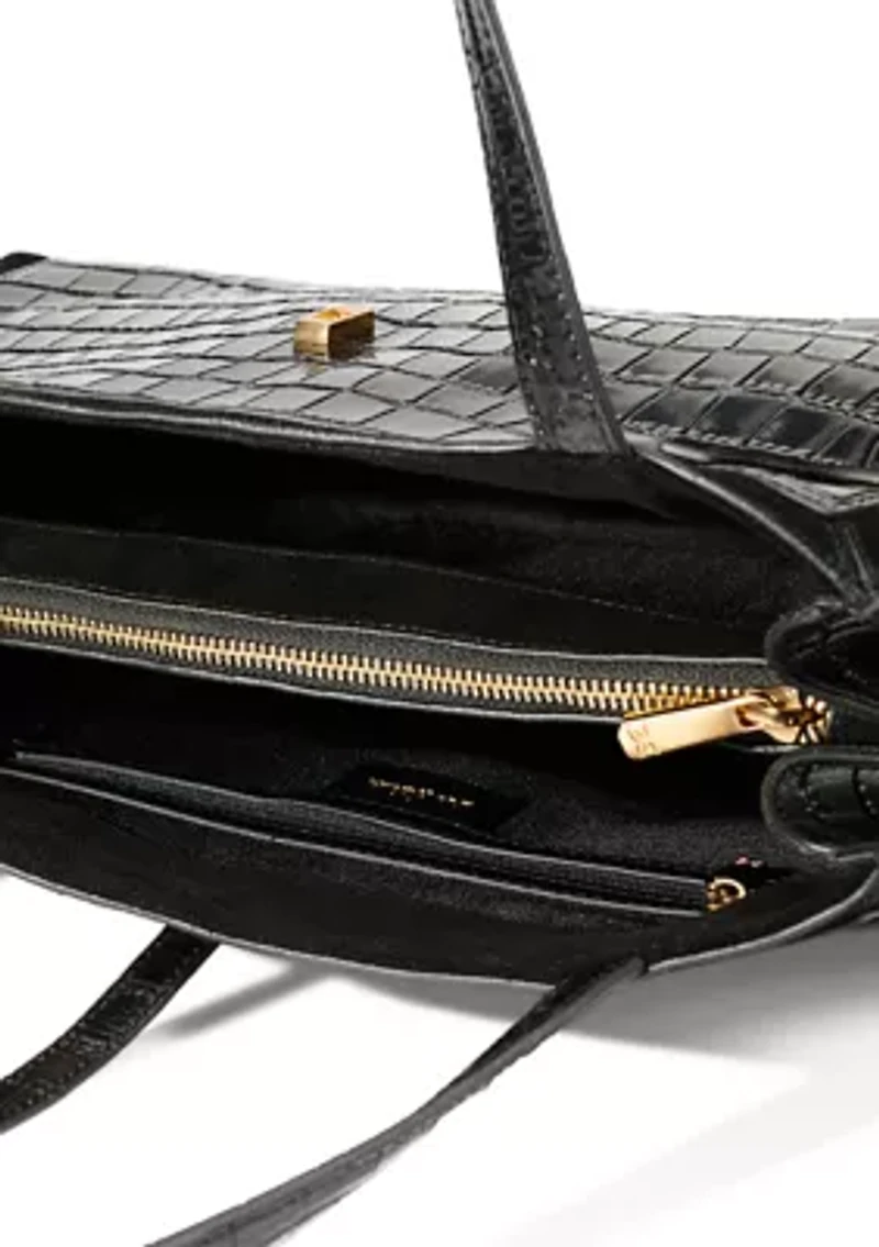 Taylin Croco Box Tote