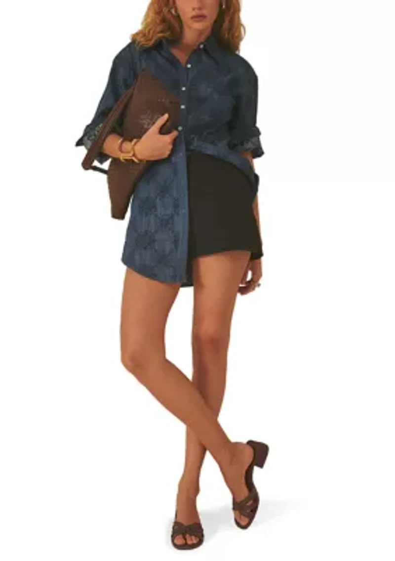 Petty Basket Weave Leather Shoulder Bag