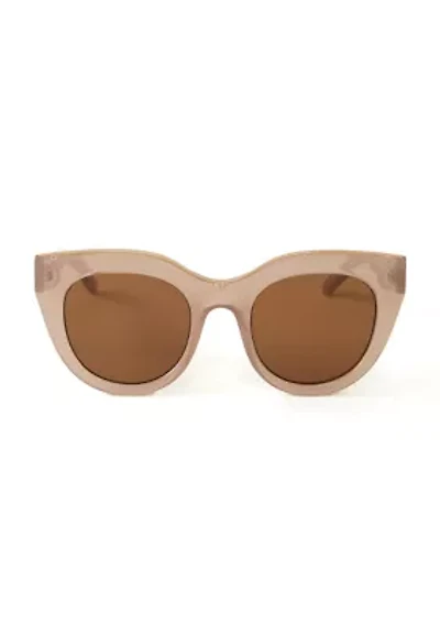 Air Heart Oversized Frame Sunglasses