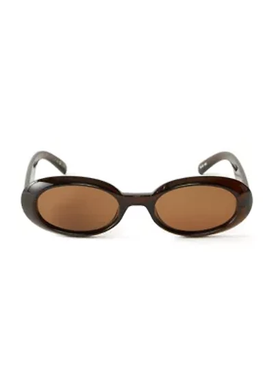 Work It Oval Frame Sunglasses