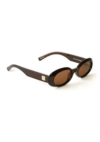Work It Oval Frame Sunglasses