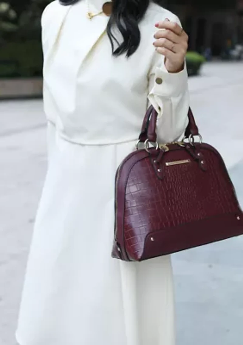 Nora Croco Handbag