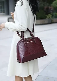 Nora Croco Handbag