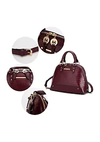Nora Croco Handbag