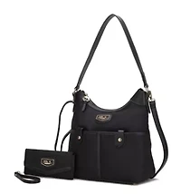 Nylon Hobo Shoulder with  Wallet